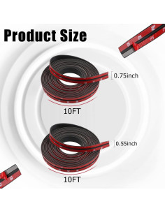 Burletes para Puertas y Ventanas Pincuttee 6.1m Goma EPDM 2