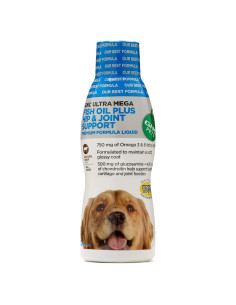 Suplemento Aceite de Pescado GNC 473 ml para Perros - Soporte Articular