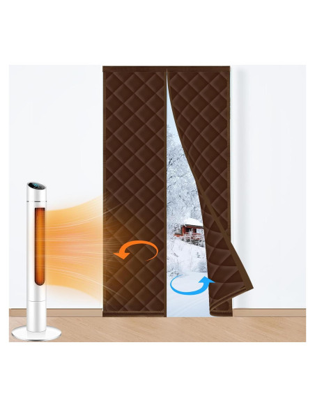 Cortina Térmica Aislada Magnética Augblinds 34x81 cm Marrón