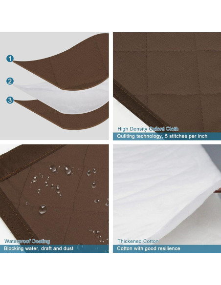 Cortina Térmica Aislada Magnética Augblinds 34x81 cm Marrón