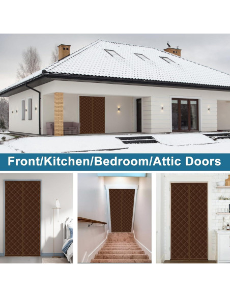 Cortina Térmica Aislada Magnética Augblinds 34x81 cm Marrón