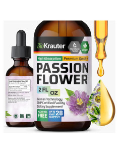 Tintura de Flor de Pasión Bio Krauter 60 ml Vegana Sin Alcohol