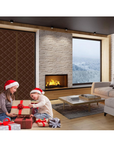 Cortina Térmica Aislada Magnética Augblinds 34x81 cm Marrón