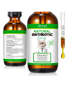 Antibiótico Natural para Gatos 60ML - Suplemento Premium