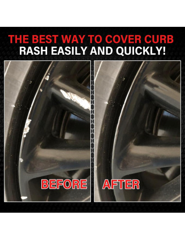 Kit de Reparación de Ruedas SMAPHY - Pintura Negra Brillante 30ml