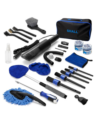 Kit de Detalle de Coche SHALL 19 Piezas con Aspiradora