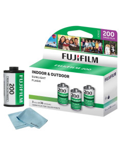 Película Negativa Color FUJIFILM 200 - 3 Rollos 36 Exposiciones