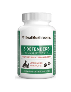 Suplemento Multivitamínico para Mascotas Real Mushrooms 90 Cápsulas