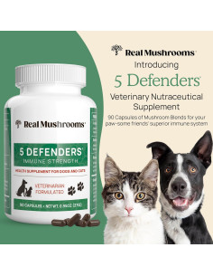 Suplemento Multivitamínico para Mascotas Real Mushrooms 90 Cápsulas 2