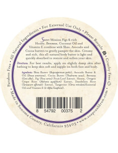 Manteca Corporal Tres Hermanas 113 g Higo de Misión 2