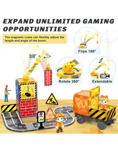 Juego de Azulejos Magnéticos Coodoo 40 Piezas para Niños 3+ 2