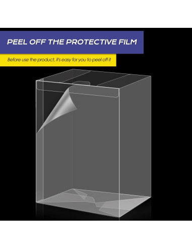 Paquete de 100 Protectores Transparentes Kishite para Figuras Pop 10.16 cm