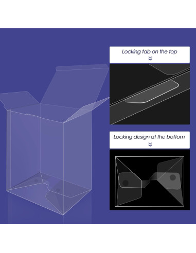 Paquete de 100 Protectores Transparentes Kishite para Figuras Pop 10.16 cm