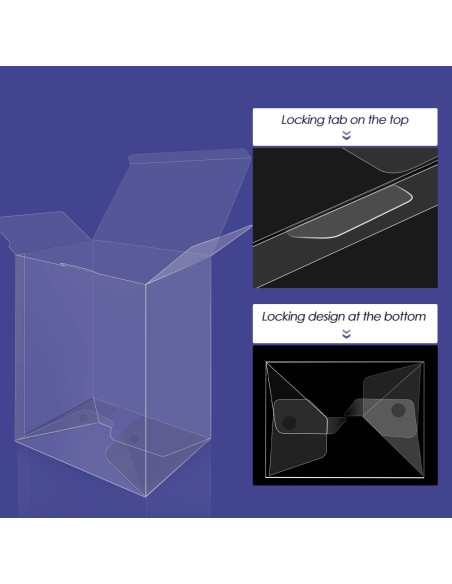 Paquete de 100 Protectores Transparentes Kishite para Figuras Pop 10.16 cm