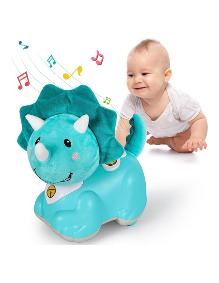 Juguete Musical Dinosaurio iPlay, iLearn para Bebés 0-2 Años