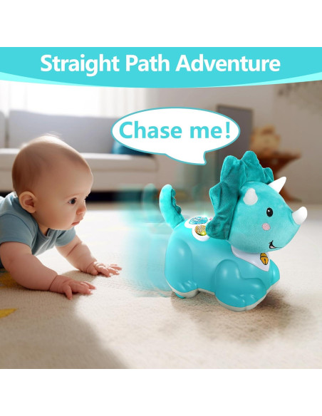 Juguete Musical Dinosaurio iPlay, iLearn para Bebés 0-2 Años