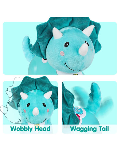 Juguete Musical Dinosaurio iPlay, iLearn para Bebés 0-2 Años