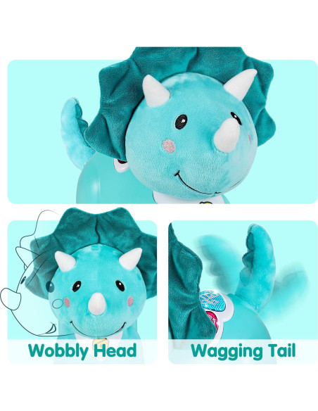 Juguete Musical Dinosaurio iPlay, iLearn para Bebés 0-2 Años