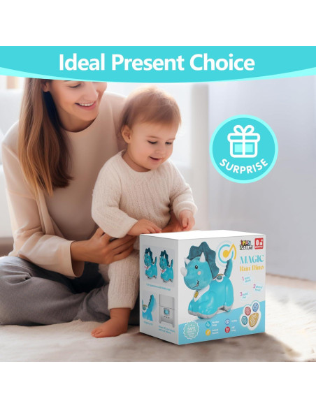 Juguete Musical Dinosaurio iPlay, iLearn para Bebés 0-2 Años