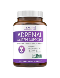 Suplemento de Apoyo Adrenal Healths Harmony 60 Cápsulas