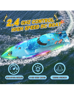 Barco RC Suangrc 918 con Luz LED y Diseño Impermeable 2