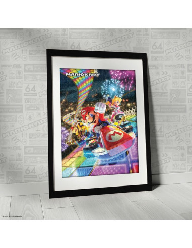 Rompecabezas 1000 Piezas Mario Kart Rainbow Road USAOpoly