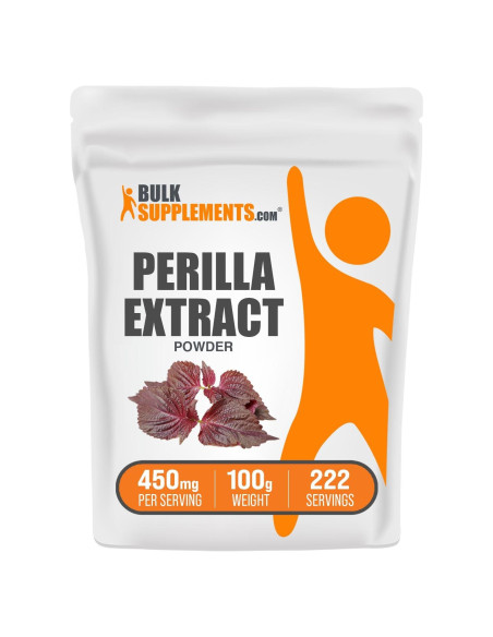 Polvo de Extracto de Perilla BulkSupplements 100g Vegano Sin Gluten