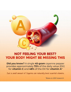 Pimienta de Cayena PeakPury 150 Cápsulas - Suplemento Digestivo 2