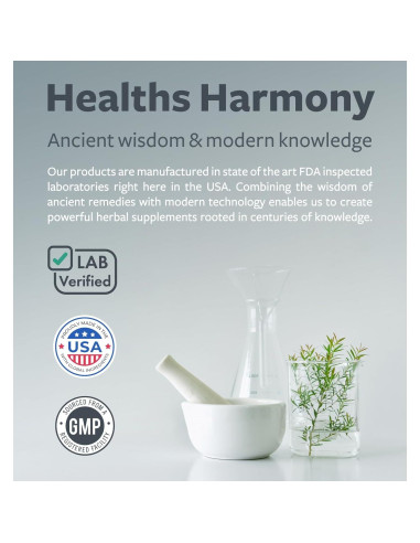 Hierba de San Juan Healths Harmony 60 Cápsulas 500mg Sin OGM