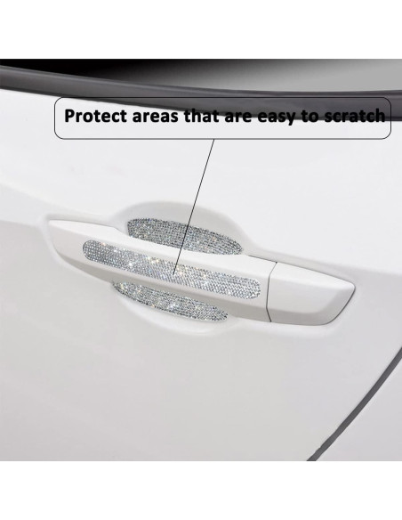 Calcomanías Reflectantes para Manijas de Puerta Coche Genérico