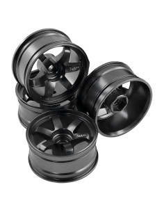 Ruedas de Drift 1/10 Chanjorlin Aluminio 4PCS 52mm Negro