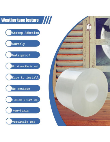 Cinta de Sellado Aislante Marlaaiorg 5 cm x 10 m Impermeable