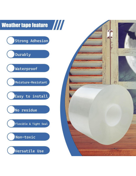 Cinta de Sellado Aislante Marlaaiorg 5 cm x 10 m Impermeable