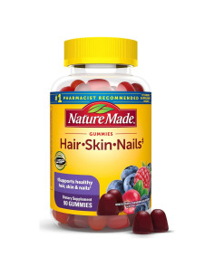 Nature Made Gominolas Biotina 2500 mcg para Cabello, Piel y Uñas - 90 Unidades