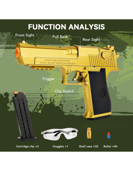 Pistola de Juguete Fuzhou 903B con 40 Dardos EVA para Niños