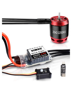 Combo Motor Brushless 9IMOD 3542 2250KV + ESC 80A para Crawler RC