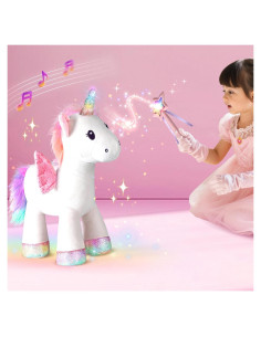 Juguete de Peluche Unicornio Mágico iPlay, iLearn con Control Remoto