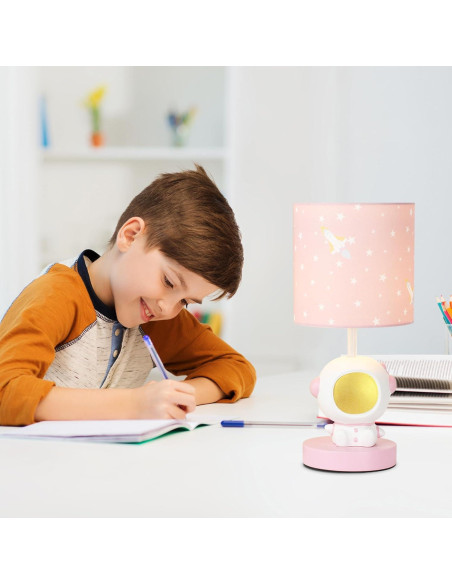 Lámpara de Mesa LED Astronauta Lampwell Rosa USB 33.2cm