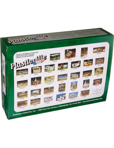 Kit Edificio Escuela Plasticville U.S.A. Escala O con Patio 2