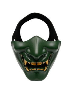Máscara de media cara AOUTACC Hannya Oni para Airsoft