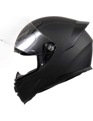 Casco Integral OTS Foxhound Negro Mate Mediano DOT - Ligero y Aerodinámico