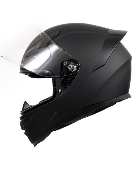 Casco Integral OTS Foxhound Negro Mate Mediano DOT - Ligero y Aerodinámico