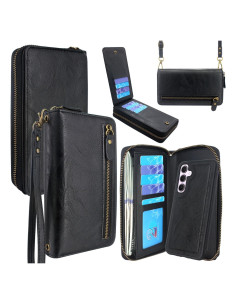 Cartera Lacass para Samsung Galaxy A35 5G - Cuero Magnético, 13 Ranuras