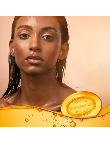 Jabón de Glicerina Pears Ámbar 6-Pack 125g - Hidratante Suave