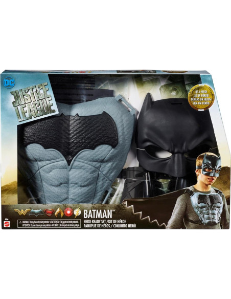 Conjunto de Juego de Rol Batman Mattel - Capa, Capucha y Guanteletes Conjunto de Juego de Rol Batman Mattel - Capa, Capucha y Guanteletes