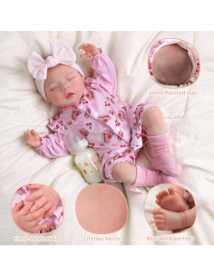 Muñeca Reborn BABESIDE Bella 20 Pulgadas 50.8 cm Realista 2