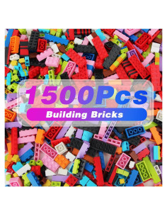 1500 Ladrillos de Construcción Anksono - 16 Formas y 10 Colores