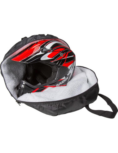 Bolsa de Casco Raider BCS-8B Deluxe Nylon Negro Mediana