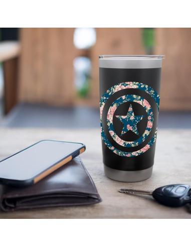 Vaso Aislado de Acero Inoxidable Marvel Capitán América 591 ml