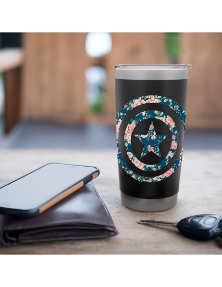 Vaso Aislado de Acero Inoxidable Marvel Capitán América 591 ml